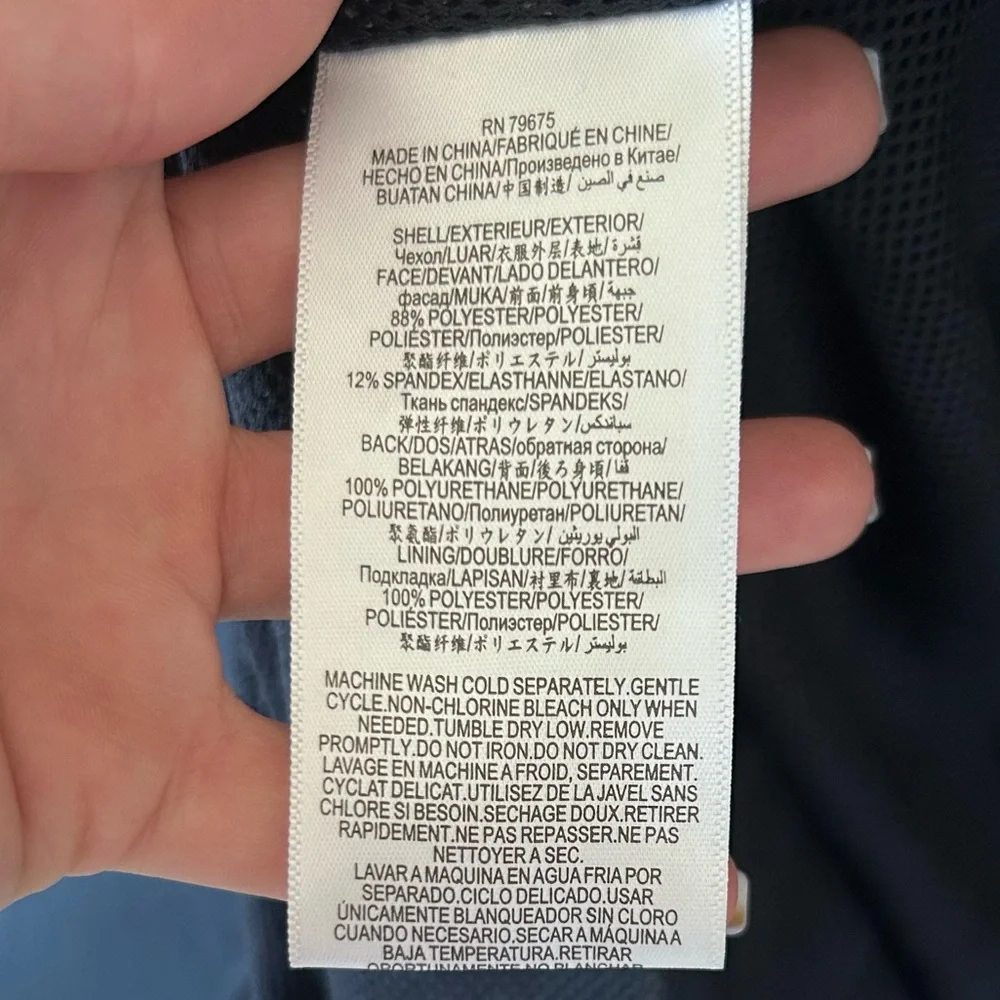 BCBGeneration Midnight Navy Blue Double Breasted Lightweight Spring Trench Coat - Picture 4 of 16